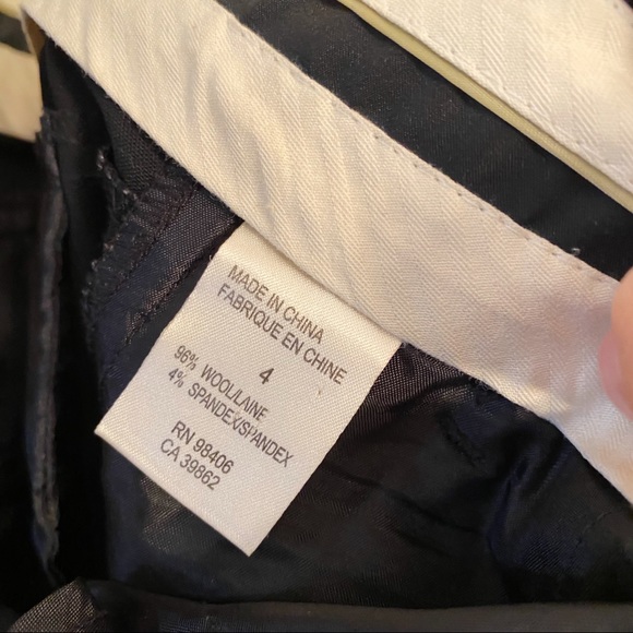 Theory Solada Stretch Wool Flare Pant Black - Picture 7 of 8